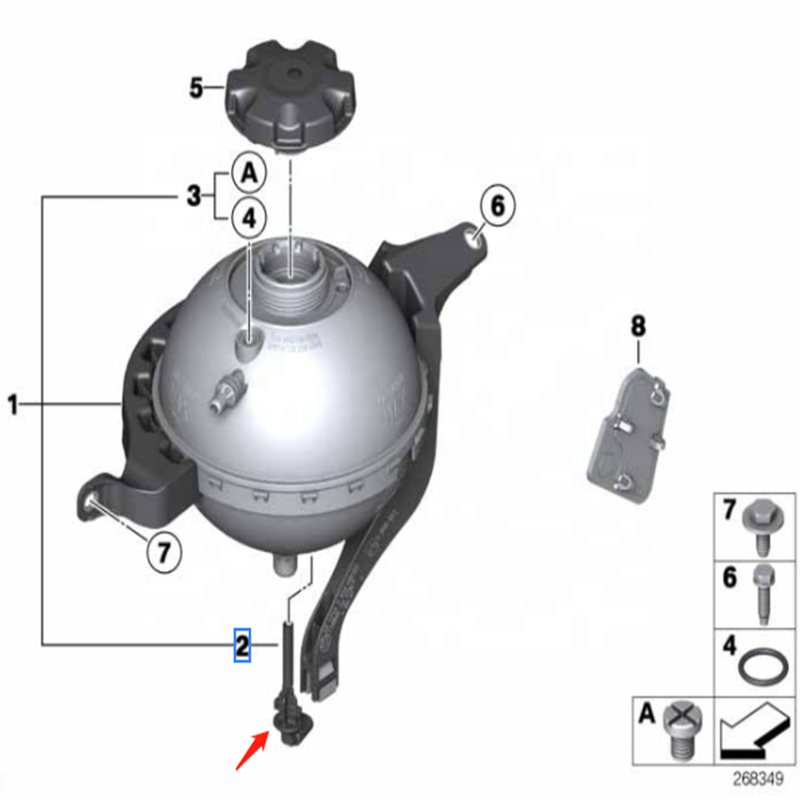 OEM 17137553919 Expansion pot liquid level switch FOR BMW E46 X5 E60 E90 E93 F10