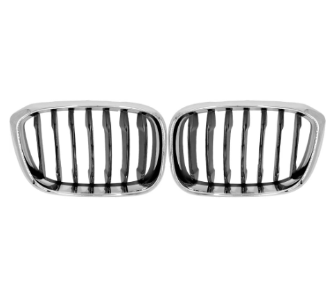 JJQ OEM 51137397465 51137397466 High Quality Radiator  Grille Chrome With Black Front Grille Pair For BMW X3 G08  2017-2019