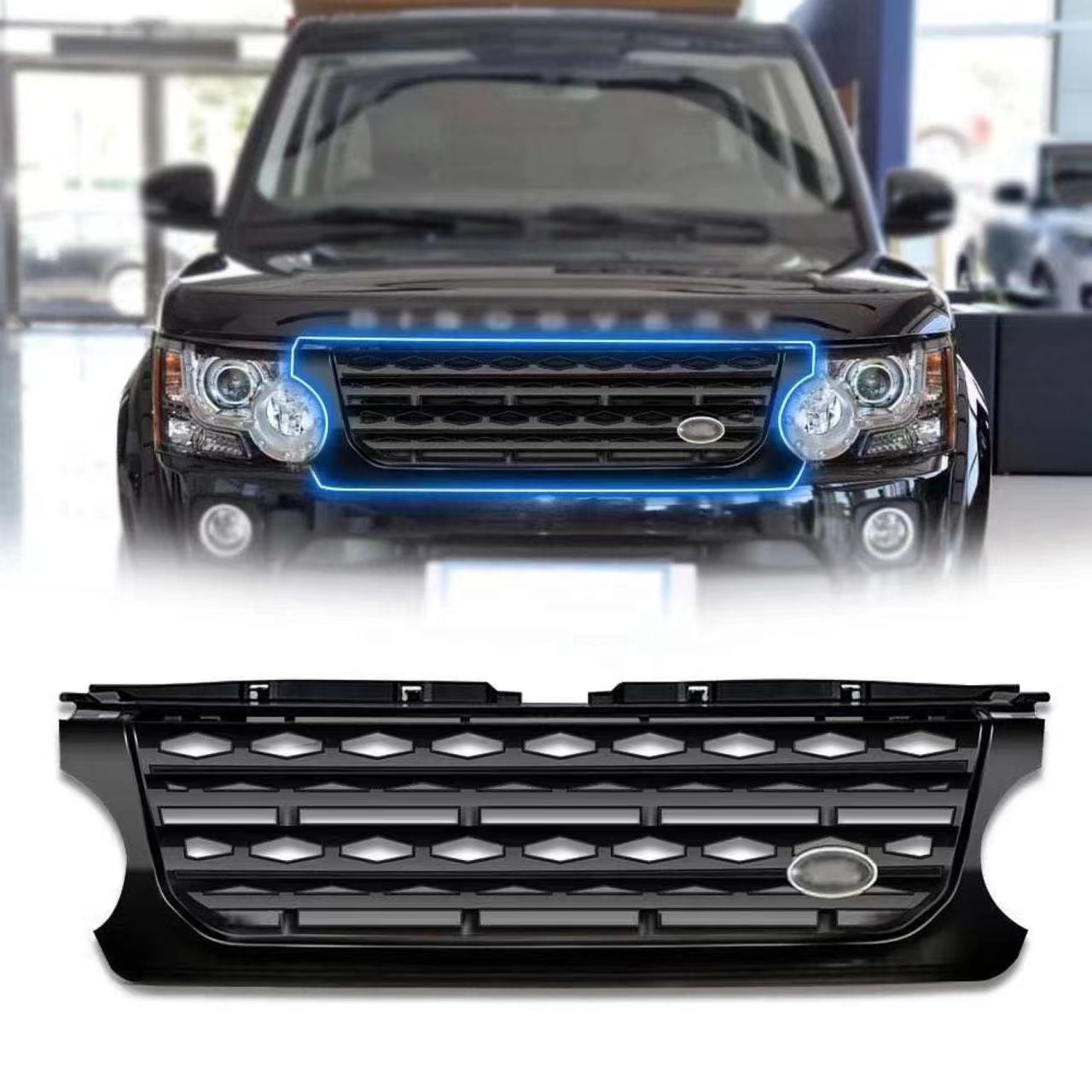 LR057534 JJQ Chinese factory Car Accessories Body Parts Front Grille For Land Rover Discovery 4