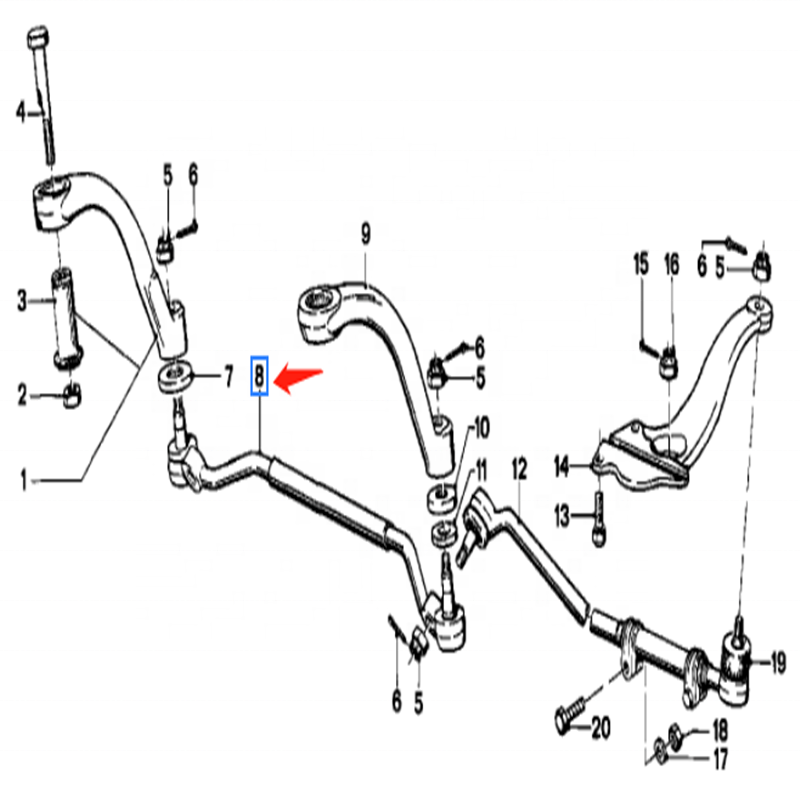 OEM 32211108081 32211115545 32211118838  Front Centre Tie Rod End FOR BMW 5 E12 6 E24