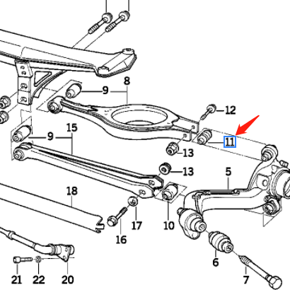 OEM 33321138722 33321140345  33326775551Control Arm Bushing FOR BMW 3 E36
