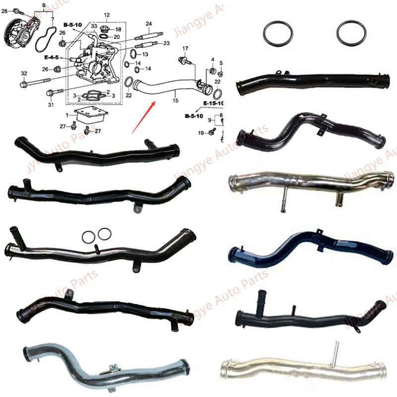 JJQ 18717-6C1-A00 Automatic EGR Tubes And Fine Transmission Oil Cooler Pipe Kit  For Honda Accord CV3 2021 22