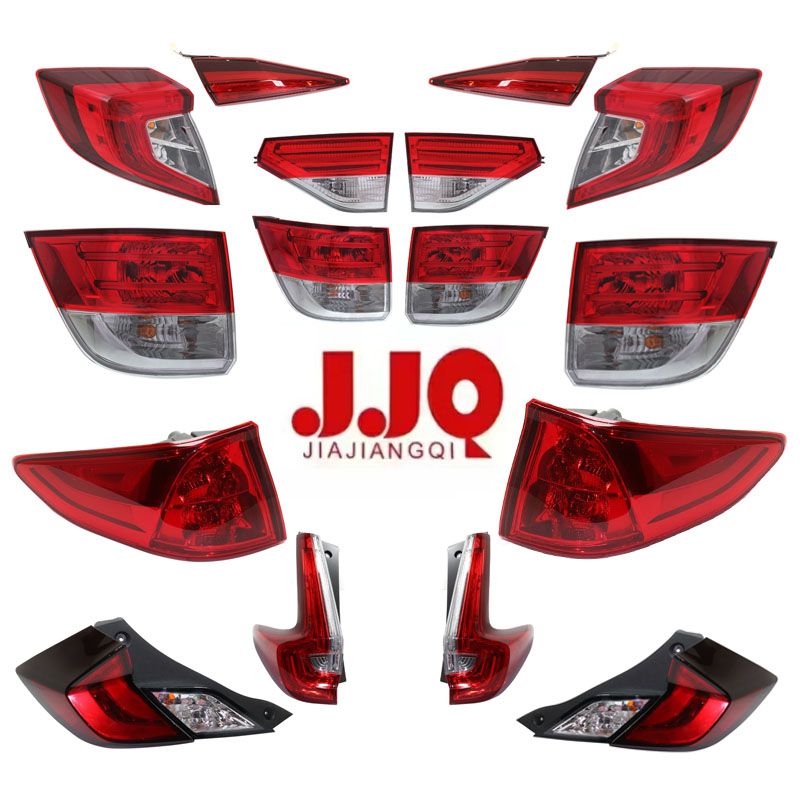 JJQ  Auto Lighting System Driving Car Rear tail Light For Honda Fit ODYSSEY CR-V CIVIC 2016 17 18